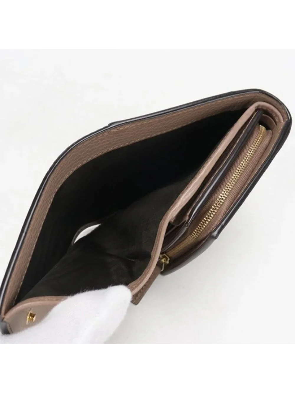 Gucci Compact Wallet Double Bifold GG Supreme Leather